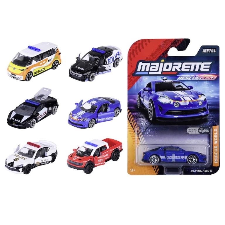 8503100001 Машинка металева Majorette &quot;Світ порятунку&quot;, 7,5 см, 6 видів, 3+