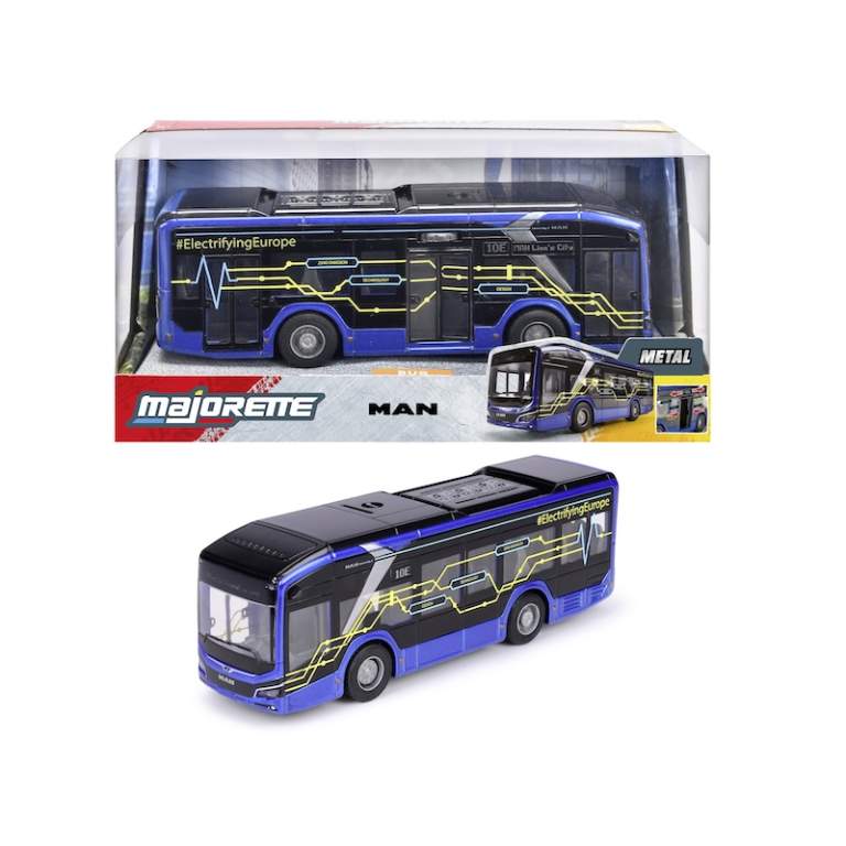 8503743004 Автобус металевий туристичний Majorette "Ман", 23 см, 3+