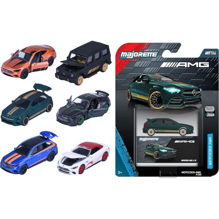 8502101000 Машинка металева Majorette "Делюкс. Мерседес АМГ", 7,5 см, 6 видiв, 3+