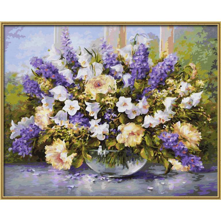 9130717 Художній творчий набір "Літні квіти", 40х50 см, 12+
