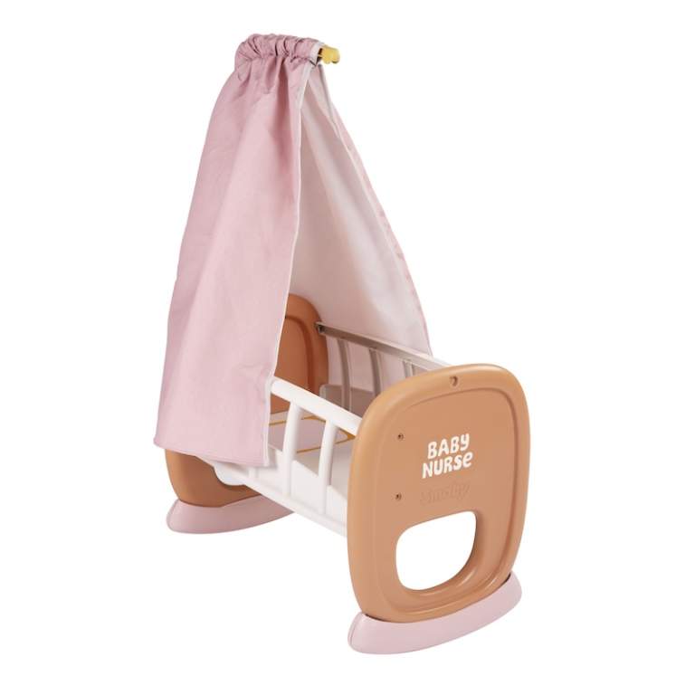 7600220391 Колиска для ляльки &quot;Бебi Ньорс. Терракотова пудра&quot; з балдахіном, з аксес., 18 міс.+