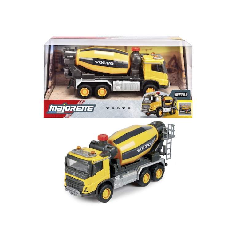 8503723005 Бетонозмішувач металевий Majorette &quot;Вольво&quot;, 19 см, 3+