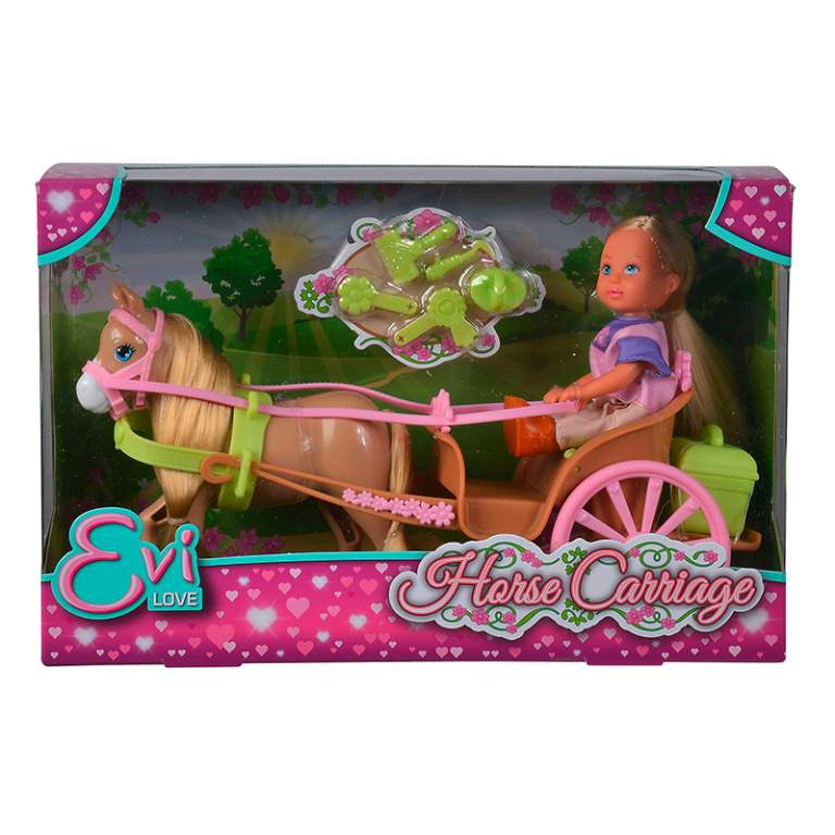 5733649 Ляльковий набір Еві та карета з конем та аксес., 3+