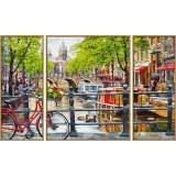 9260812 Художній творчий набір-триптих "Амстердам", 50х80 см, 12+  small