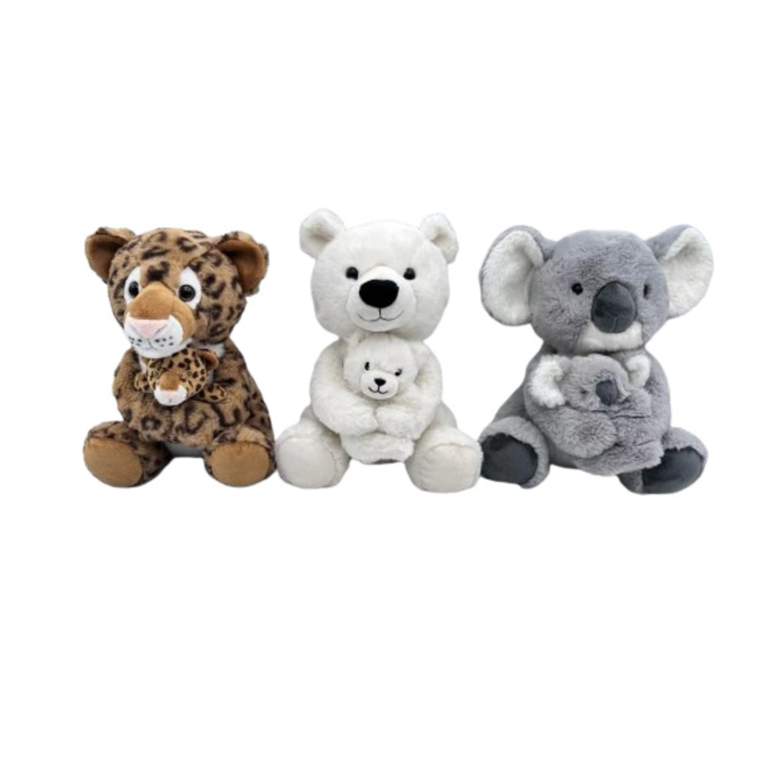 5851128 Плюшева іграшка Nicotoy "Звірятка з малюком", 3 види, 0 міс.+ 5851128 Плюшева іграшка Nicotoy "Звірятка з малюком", 3 види, 0 міс.+