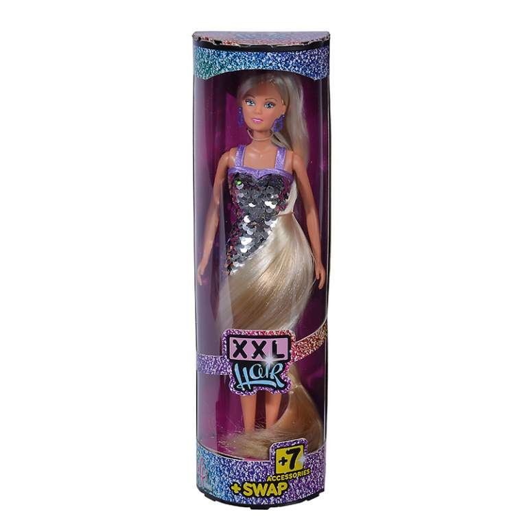 5733525 Лялька Штеффі "Мега довге волосся" у сукні-хамелеон, аксес., 3+