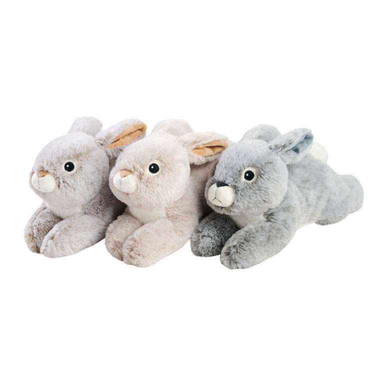 5844398 Плюшева іграшка Nicotoy "Милий кролик, що лежить", 30 см, 3 види, 0 міс.+