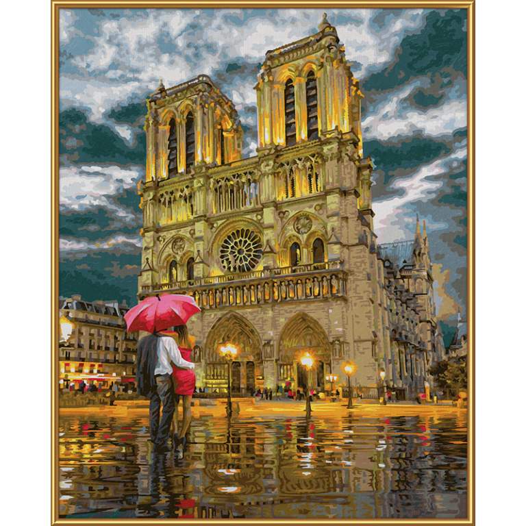 9130817 Художній творчий набір "Нотр-Дам. Париж", 40х50 см, 12+