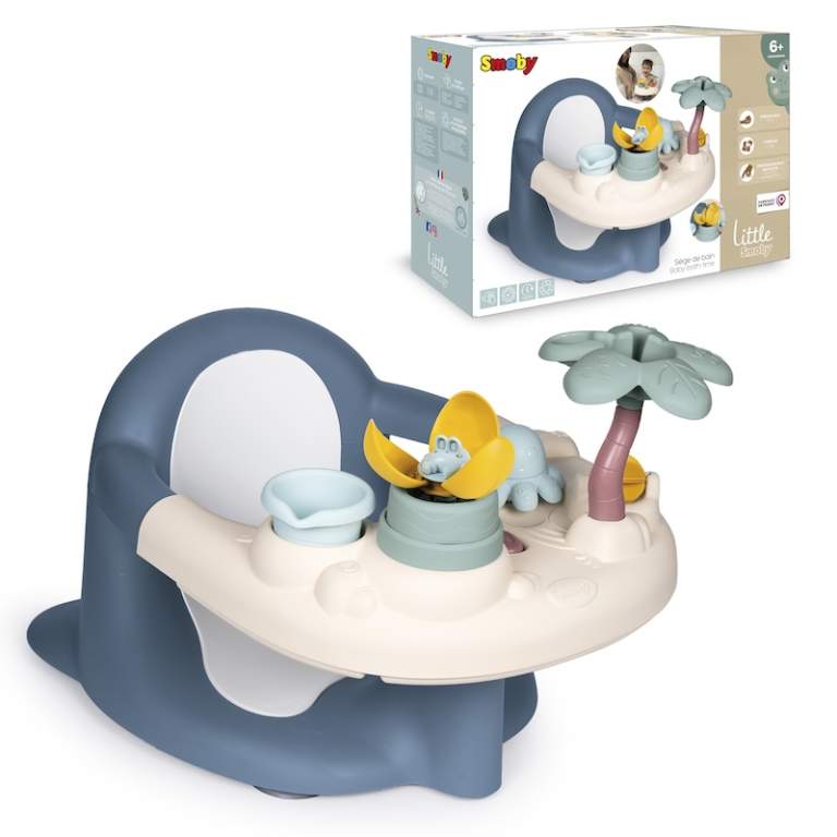 7600140408 Стільчик для купання Smoby Little "Водяні розваги" 2 в 1 з функціональною ігровою панеллю, 6 міс.+