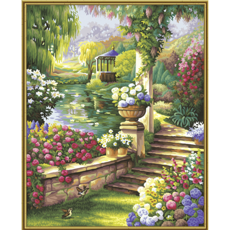 9130379 Художній творчий набір "Райський сад", 40х50 см, 12+
