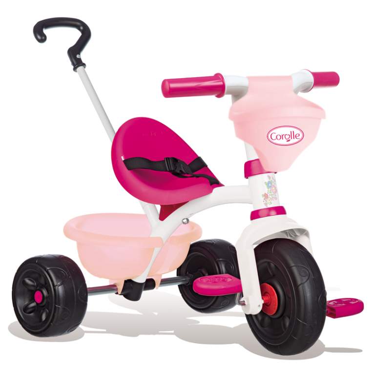 740329 Дитячий металевий велосипед "Королле Бі Фан" з багажником та сумкою, рожевий, 15 міс.+