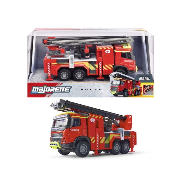 8503713001 Автомобіль металевий пожежний Majorette Вольво, 19 см, 3+