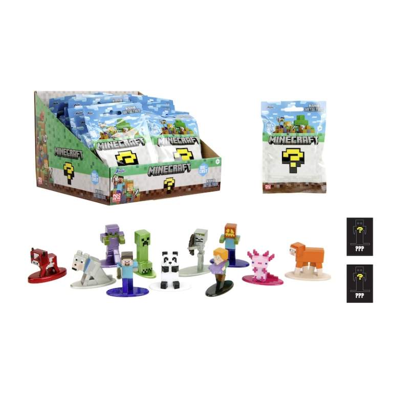 9336005314R00 Фігурка металева колекційна &quot;Майнкрафт 5&quot;, висота 4 см, 13 видів, дисплей 24 шт, 3+