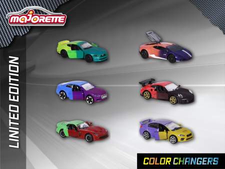 Нова лімітована серія машин «Color Changers» від Majorette